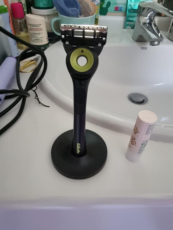 Rasoir Gillette Labs Neon Night Edition - 5 Lames, Barre Exfoliante, Support Inclus, Neuf Sous Blister