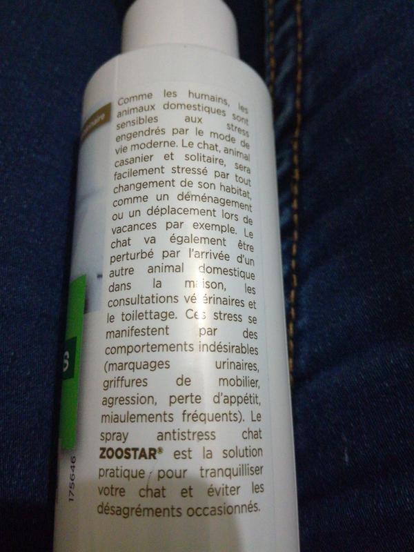 Spray Chat Anti Stress 100ml Zoostar Easyparapharmacie