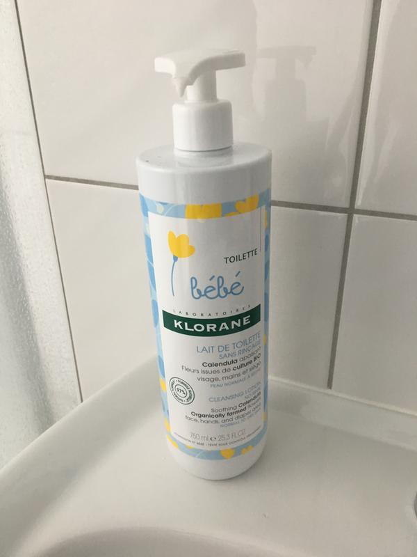 bebe Klorane Lait De Toilette 750 ml 25 fl.oz. no-rinse baby cleansing  lotion