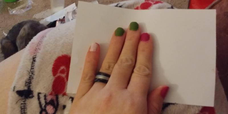 All colors on left hand