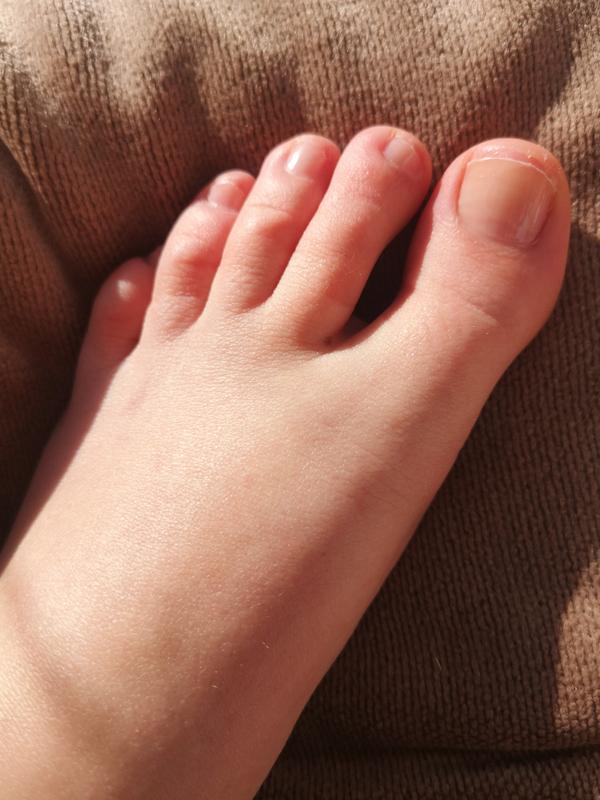 My nails with this nail varnish on - as stated, could be a top coat it's so sheer.