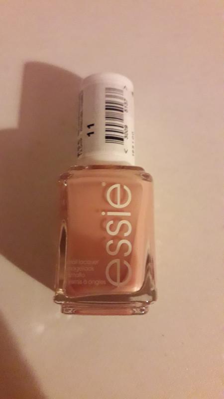not just a pretty face polish - & essie pink nude colour - nail nail