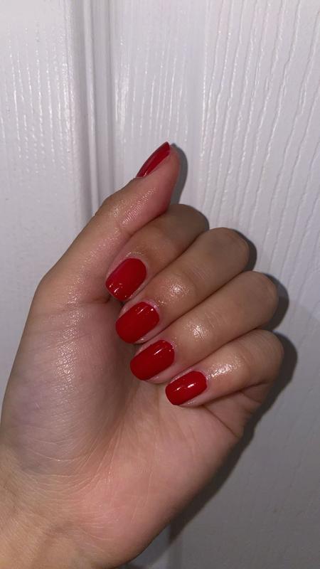 not red-y for bed essie polish bright | uk intense red - nail