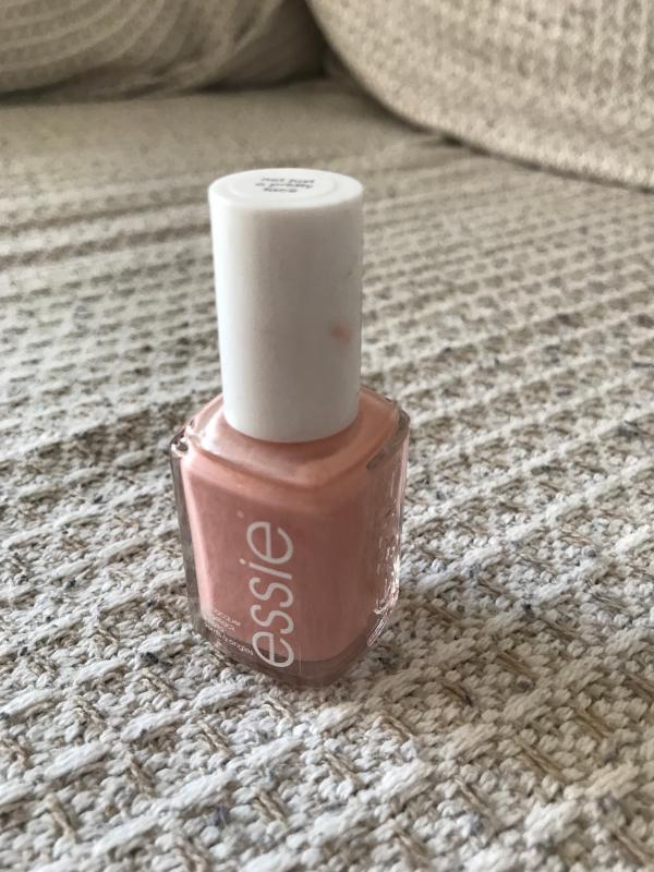 not just a pretty face - nude pink nail polish & nail colour - essie