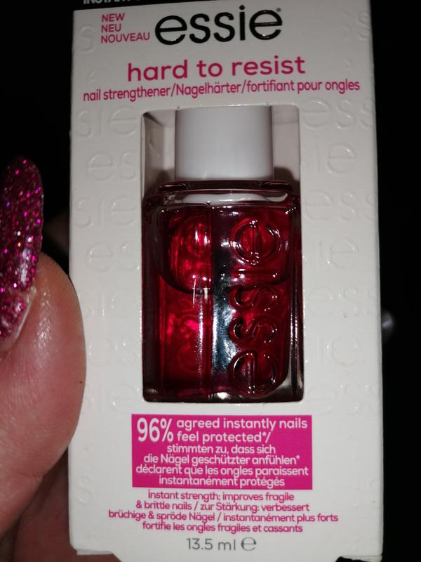 hard to resist nail strengthener care - tint nail pink - essie