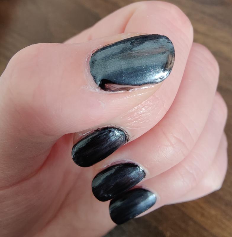 base coat was completely dry to touch when I applied this product
