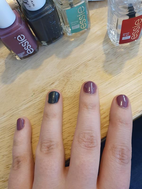 dusty polish nail & essie uk - island enamel - hopping purple