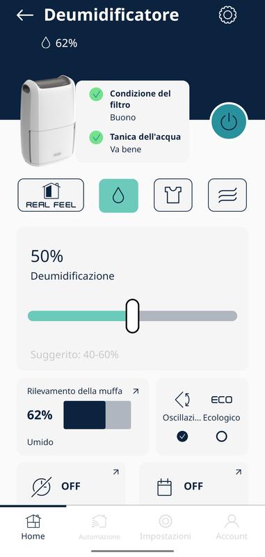 De'Longhi Kit Filtro HEPA E12 E Carbone Attivo Per Purificatore D'aria DLSA011 E Deumidificatore Tasciugo AriaDry DDSX220WF (1 Filtro)