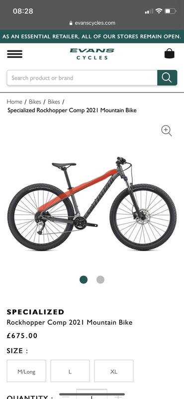 Specialized men's clearance rockhopper comp