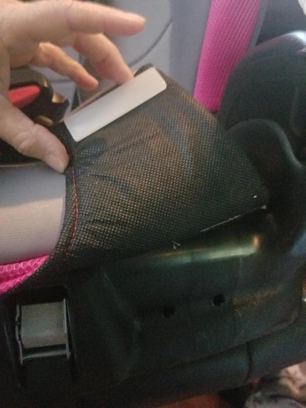 Back of clips and holes they snap into