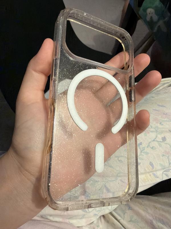 Coque renforce MagSafe iPhone 17 Pro AIR XTREM 4m Norme Militaire MIL-STD  810G Transparente avec Paillettes + Garantie  vie - Force Mobility