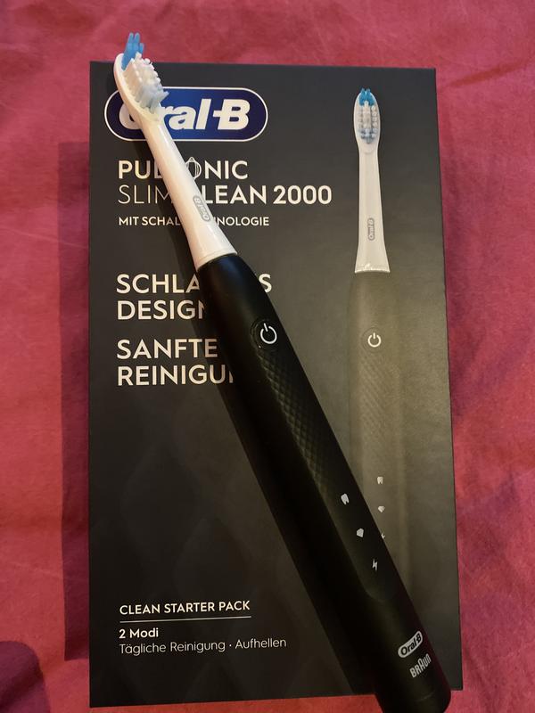 2000 Schwarz: Oral-B Pulsonic Bewertung Clean Slim