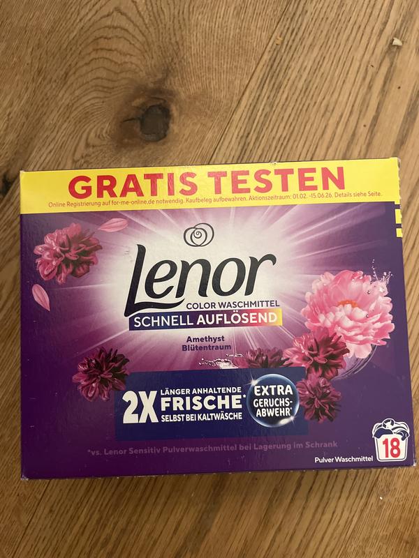 Lenor Pulverwaschmittel Color Blütentraum: Bewertung