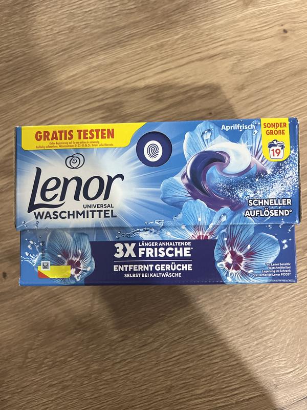 lenor pods kaufen 2x 15 Stück Lenor All in 1 Vollwaschmittel Pods Aprilfrisch = 28WL rein &  frisch main image 0