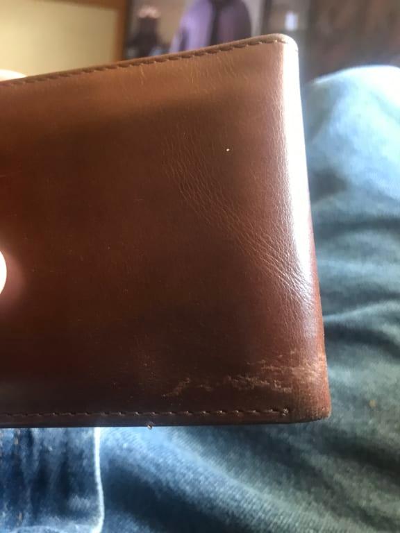 Fossil Brown Philadelphia Phillies Ryan RFID Passcase Wallet