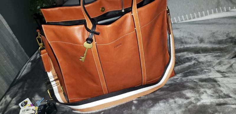 Fossil carmen best sale large tote review