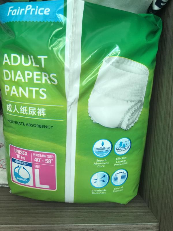 Fairprice Unisex Adult Diapers Pants Plus - L