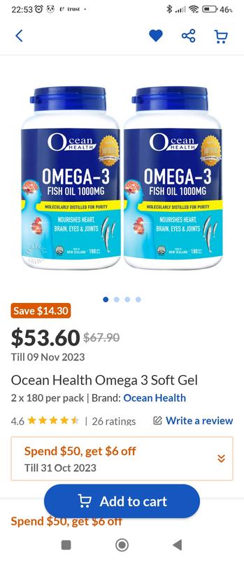 Ocean health omega 3 best sale fish oil