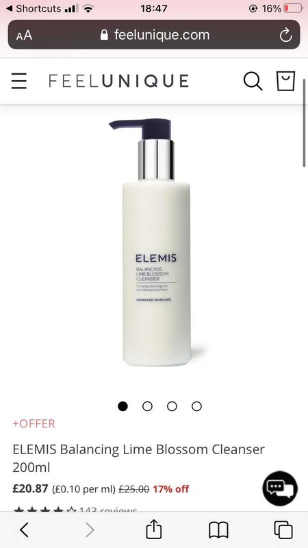elemis lime blossom cleanser