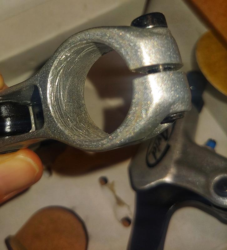 Severely scratched and obviously previously used by someone else