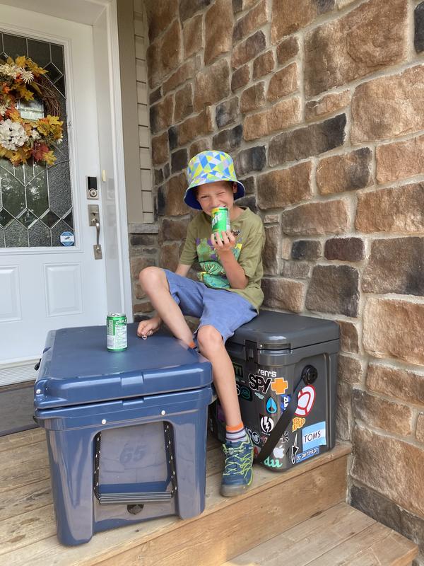 I added stickers to our small Yeti for character