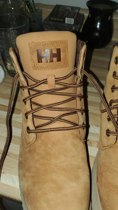 Boot after cleaning off a few scuffs, getting ready to spray with waterproof weather treatment.