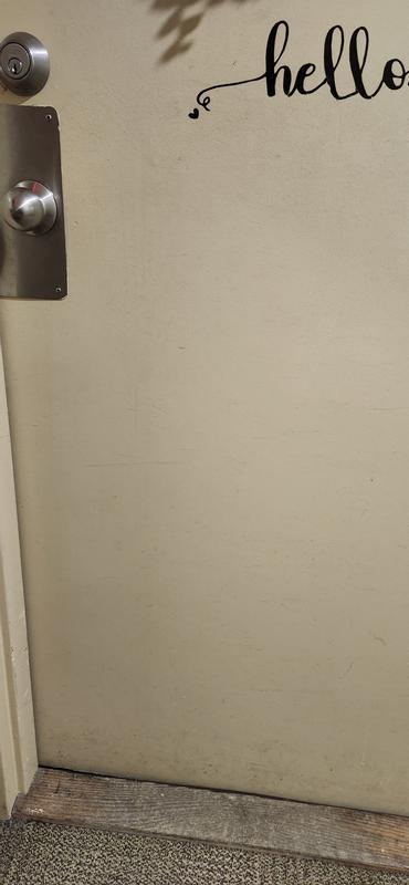 1. Where they delivered. 2. My actual door.