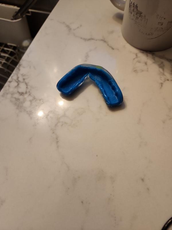 Melted mouthguard