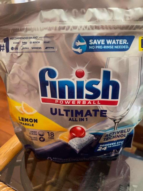 Finish® Ultimate All in One Dishwasher Tablets 72 Lemon Sparkle