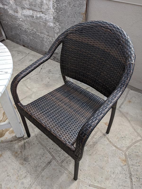 Wicker Cafe Chairs Single