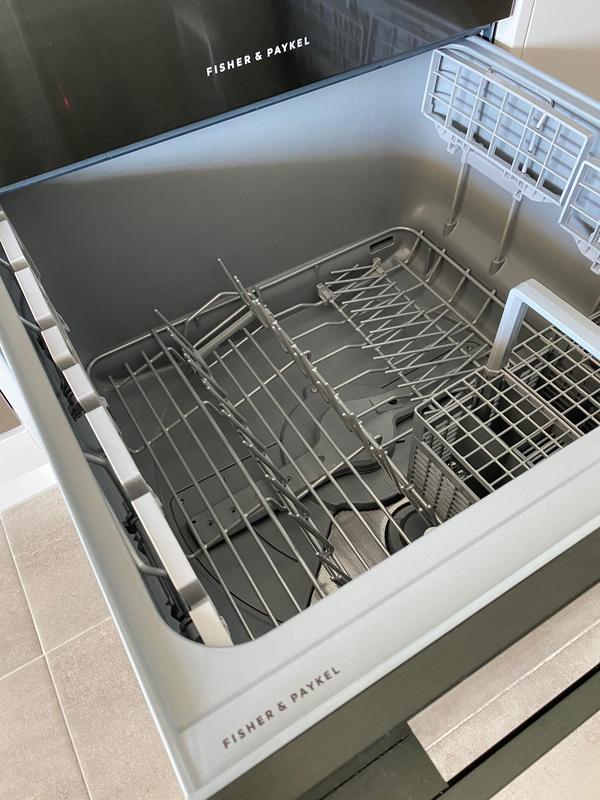 DD24DCTX7  Fisher Paykel Tall Tub Double Dishwasher Drawer w/Recessed  Handle - Stainless Steel