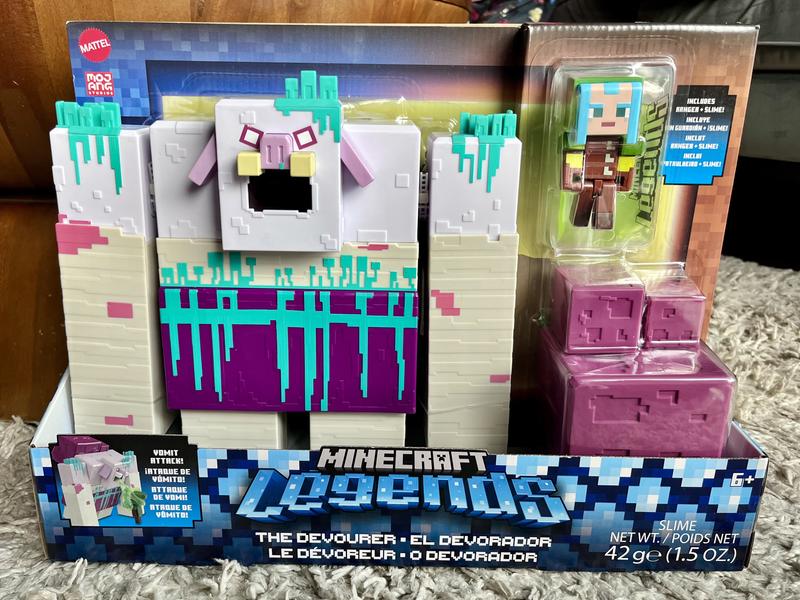  Mattel Minecraft Legends Action Figure, Devourer With Slime  Attack Action & Accessory, Collectible Toy, 3.25-Inch : Toys & Games