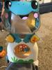 Cute frog face and button for sounds