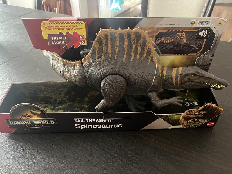 Jurassic World Rebirth Tail Thrasher Spinosaurus Figure MYER