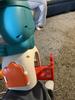 Drawing slides out to retrieve ball