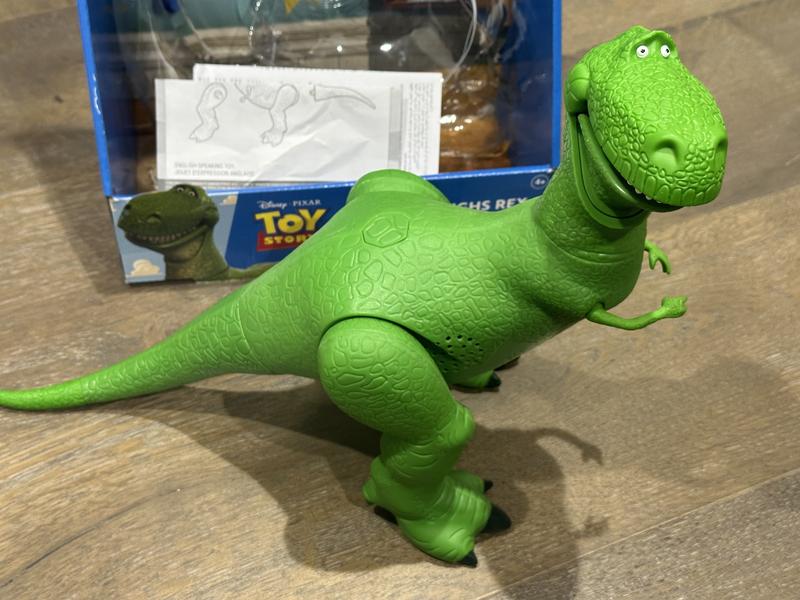 Mattel Disney Pixar Toy Story Toys, Moving & Talking Rex Dinosaur Figure,  Roarin' Laughs, 10.8 Inches Tall with 40 Phrases and Mouth & Arm Motion