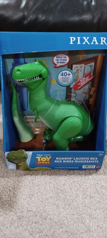 Mattel Disney Pixar Toy Story Toys, Moving & Talking Rex Dinosaur Figure,  Roarin' Laughs, 10.8 Inches Tall with 40 Phrases and Mouth & Arm Motion