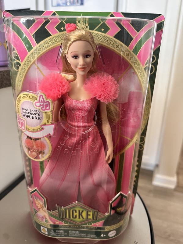 Mattel-Wicked-Poupée Glinda Chantante Avec Habillages Et Accessoires Wicked Hym41