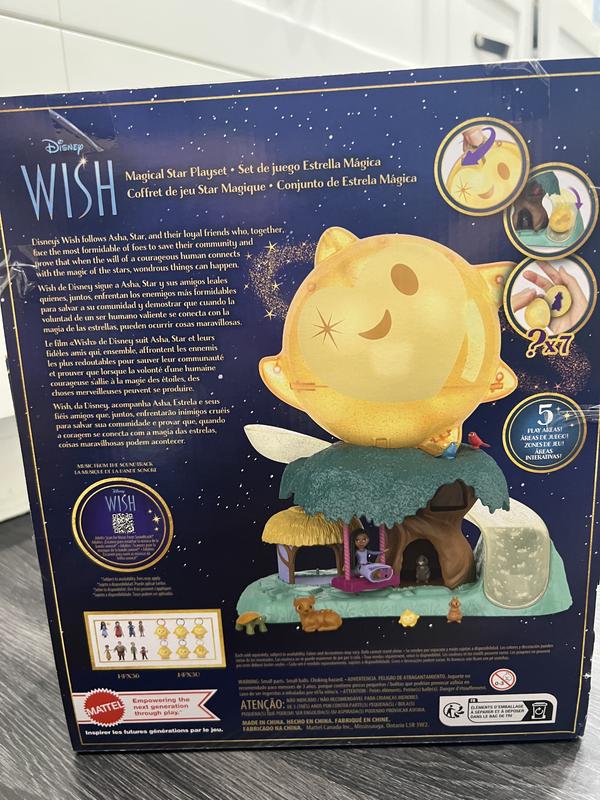  Mattel Disney Wish Magical Star Playset with Asha Mini Doll & 7  Surprise Wish Orbs Including 1 Star Figure & 6 Animal Friends : Toys & Games