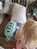 Playing piano and the toys