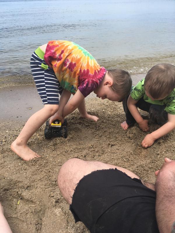 At the beach!