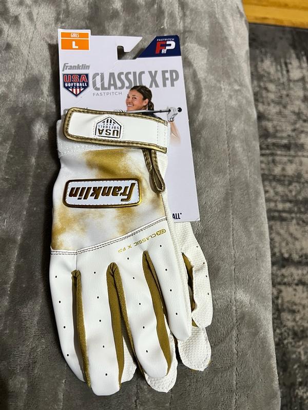 Gants De Batteuse Franklin Classic X, Femme, Rouge/blanc, Taille S, Neufs