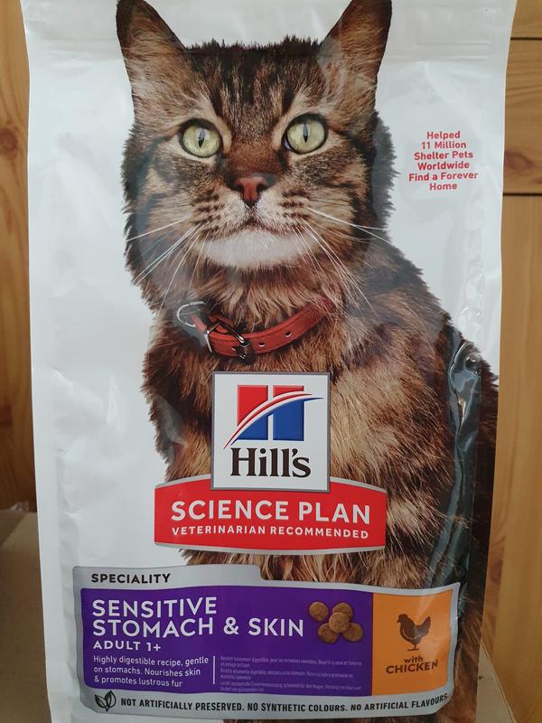 Hills science plan outlet sensitive stomach cat