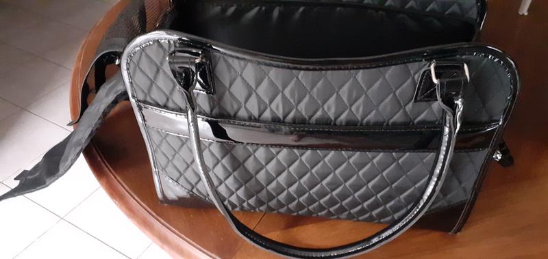 Borsa Da Trasporto Per Animali Trixie Amine - 18x29x37 Cm, Nera, Per Gatti E Piccoli Cani - Foto 3