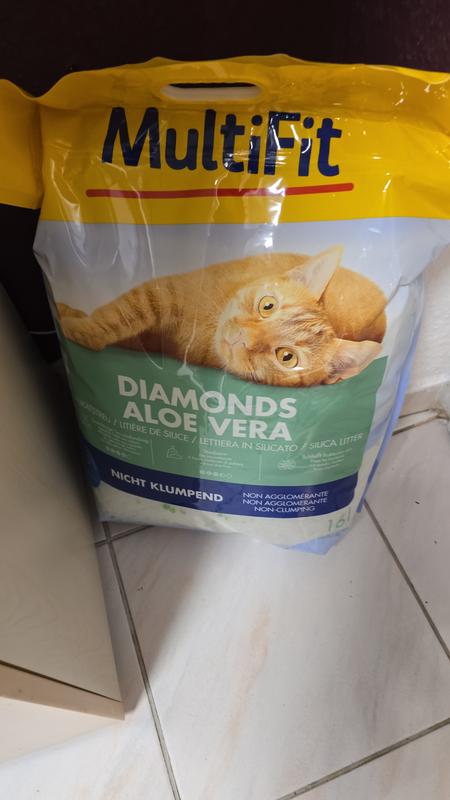 MultiFit Diamonds Aloe Vera Silikatstreu 16 l | FRESSNAPF
