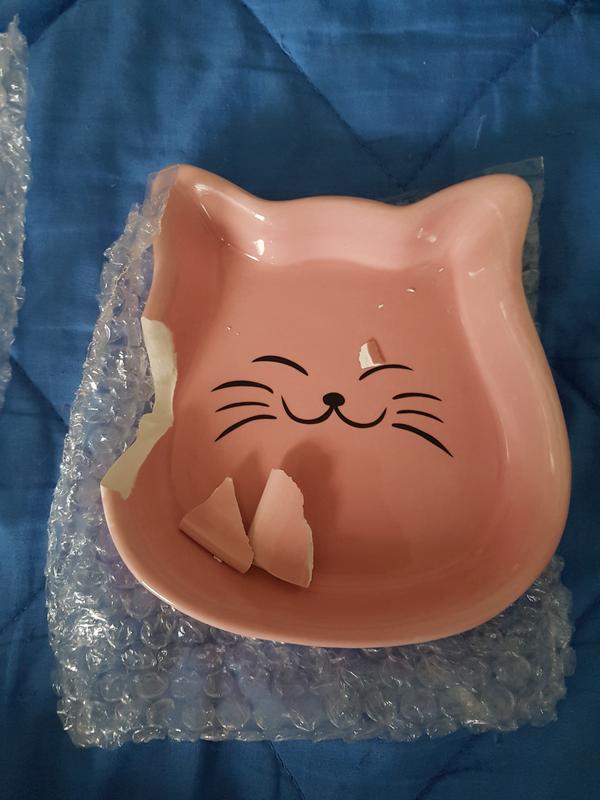 AniOne Miska ceramiczna Happy Kitty biały | MAXI ZOO