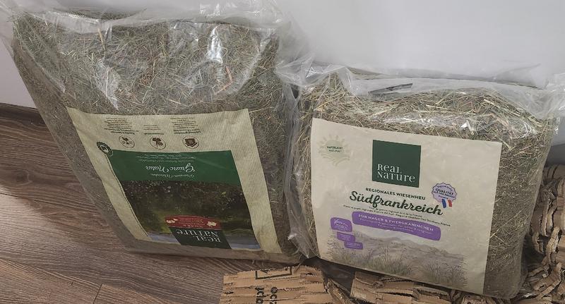 Foin De Prairie Pour Lapins Et Rongeurs - 1 Kg, Naturel, Riche En Fibres - Alimentation Principale Quotidienne