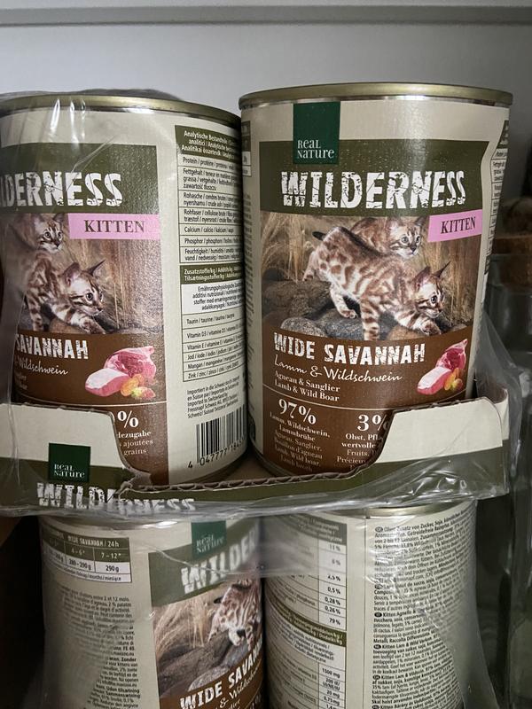 REAL NATURE WILDERNESS Nassfutter Katze, Kitten True Country, Huhn und  Lachs 6x400 g | FRESSNAPF