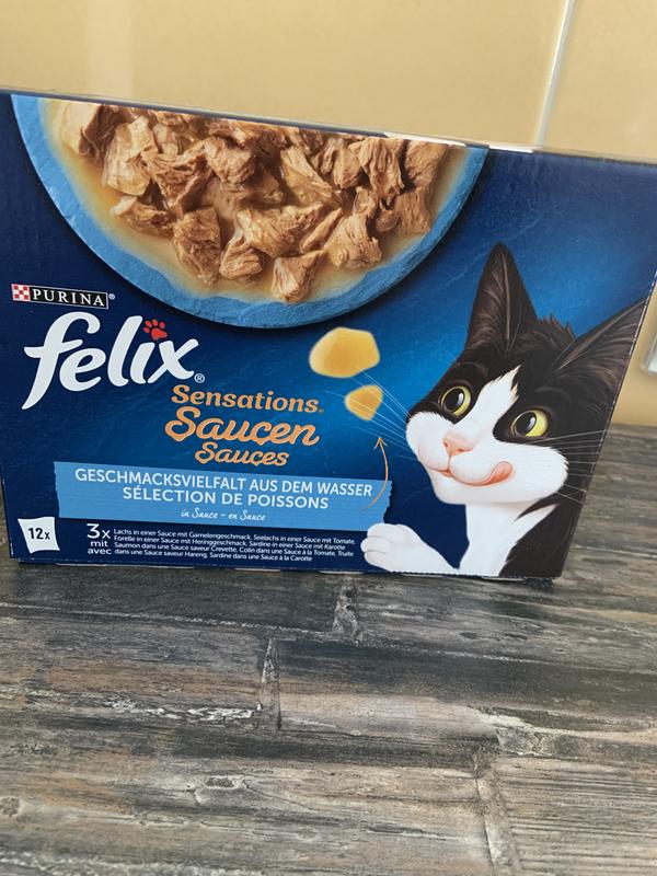 Felix Nourriture humide pour chat Sensations en gelée et mix de variétés  Variété de saveurs du pays