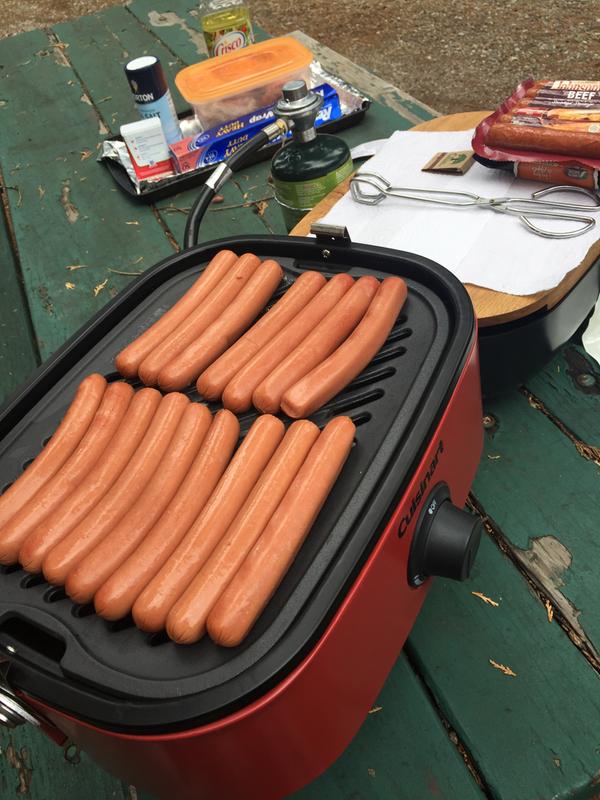 Cooking some Hot Dogs!